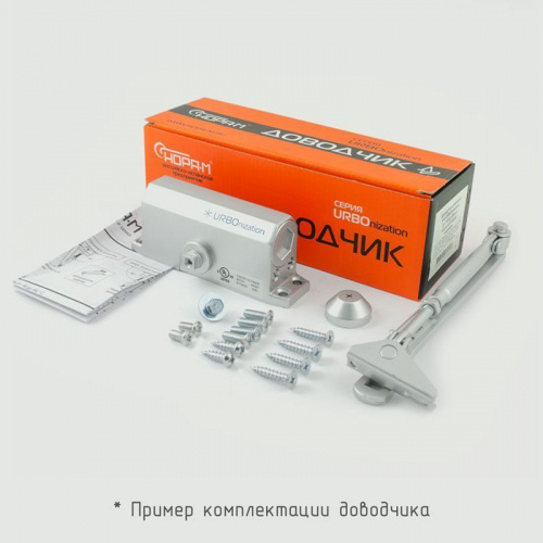 Доводчик дверной морозостойкий НОРА-М 510 URBOnization (15-60 кг) серый